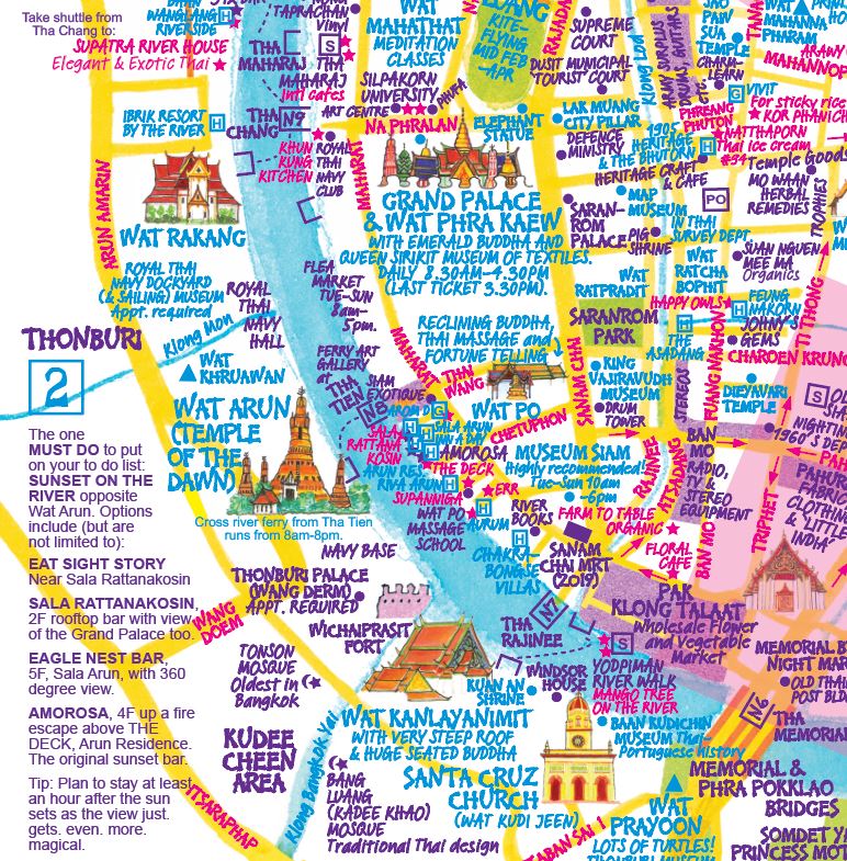 bangkok travel guide map