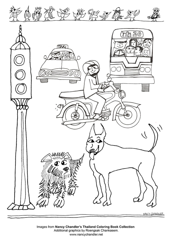 thailand coloring page